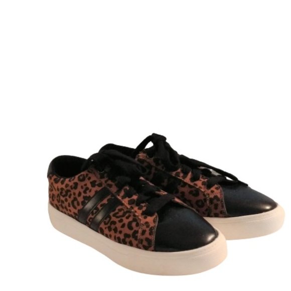 Time & Tru Womens Leopard Animal Print Sneakers Size 8- 8.5-9  New w/Tags - Picture 5 of 9